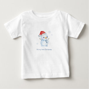 Personlig "Första jul" T-shirt