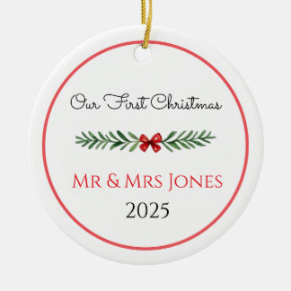 Personlig Första Julen Grönsak Ornament
