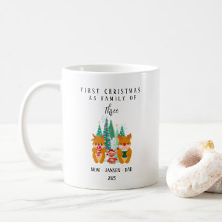 Personlig Första julrenen Kaffemugg