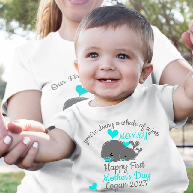 Personlig Första Mors dag Baby-dräkt T Shirt (Skapare uppladdad)