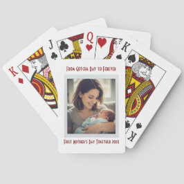 Personlig Första Mors Dag Efter Adoption Casinokort