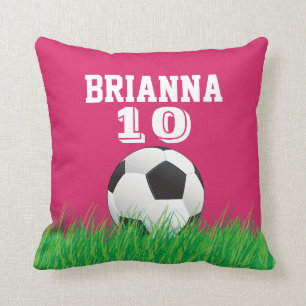 Personlig Fotboll Boll Rosa Kudde