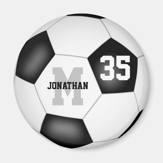 personlig fotboll för pojkar magnet (Framsidan)