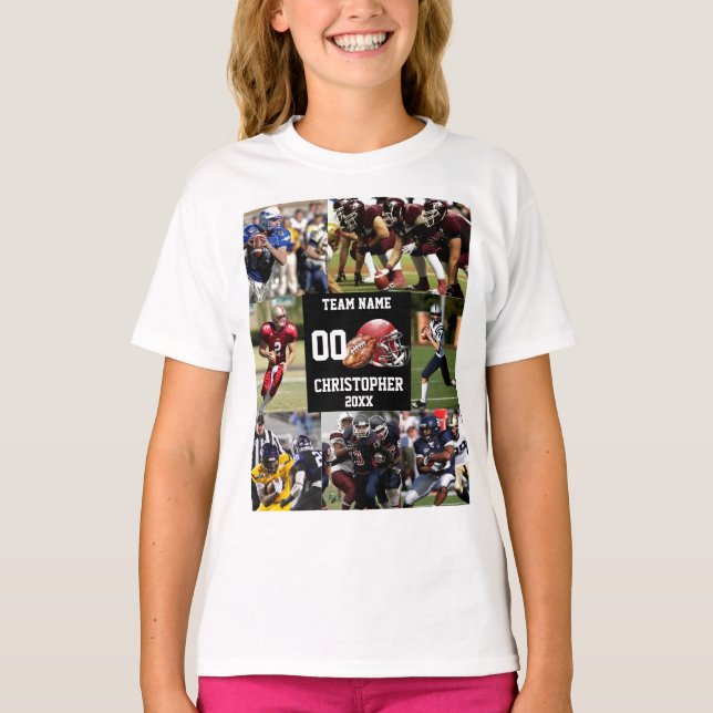 Personlig Fotboll - fotosamlingsport T Shirt (Framsida)