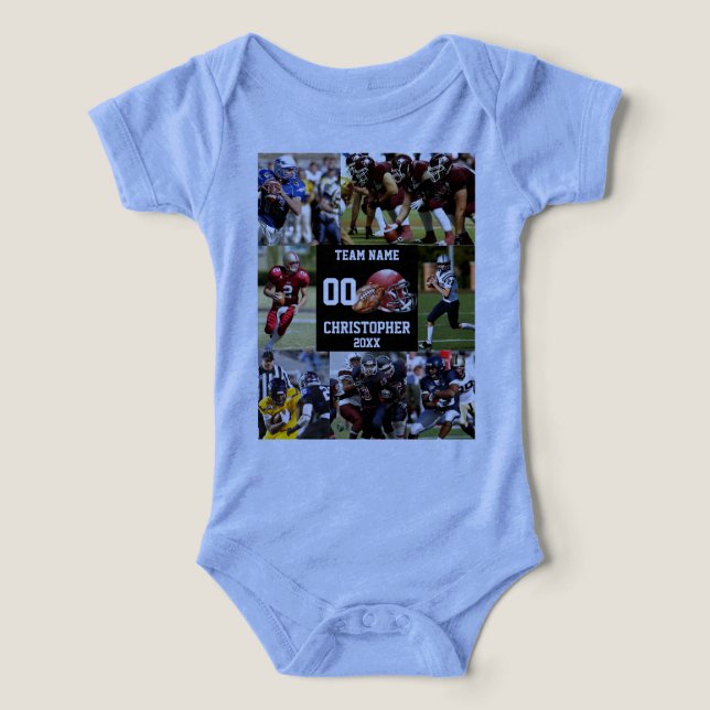 Personlig Fotboll - fotosamlingsport T Shirt (Design Framsida)