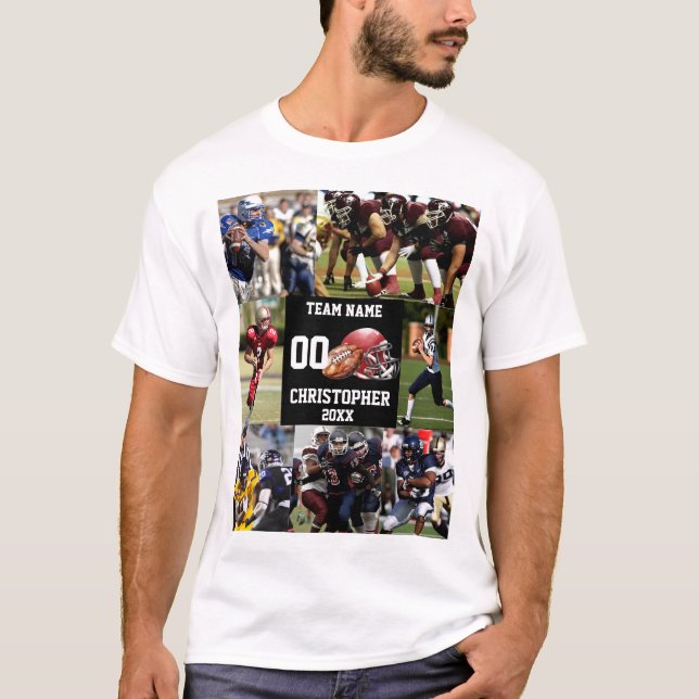 Personlig Fotboll - fotosamlingsport T Shirt (Framsida)