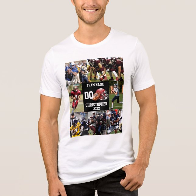 Personlig Fotboll - fotosamlingsport T Shirt (Framsida)