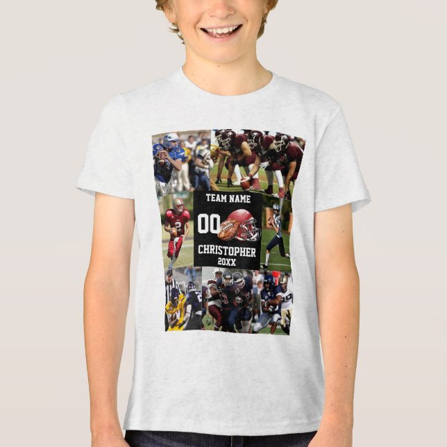 Personlig Fotboll - fotosamlingsport T Shirt (Framsida)