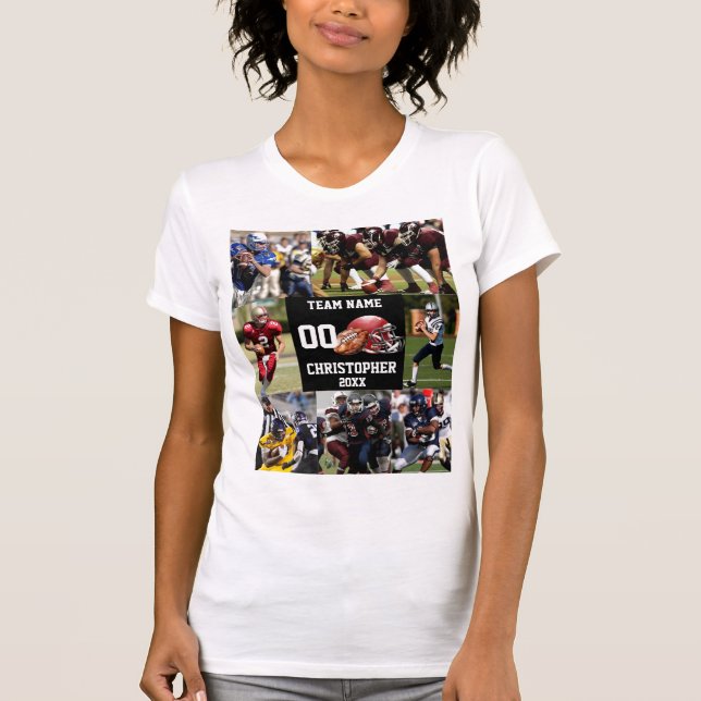 Personlig Fotboll - fotosamlingsport T Shirt (Framsida)