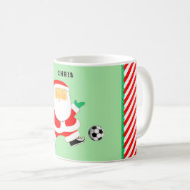 Personlig fotboll jul samlarobjekt kaffemugg