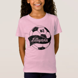 Personlig Fotboll Med Namn Och Nummer T Shirt