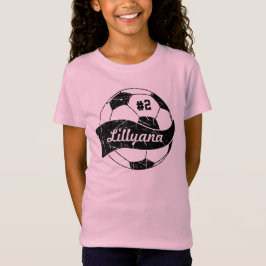 Personlig Fotboll Med Namn Och Nummer T Shirt