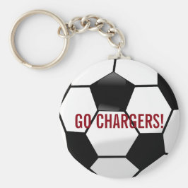 Personlig Fotboll med team Namn och nummer Nyckelring