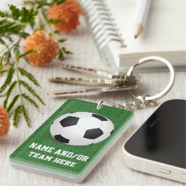 Personlig Fotboll Namn/team Nyckelring