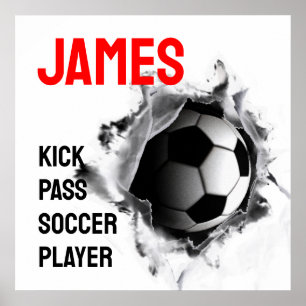 Personlig fotboll poster