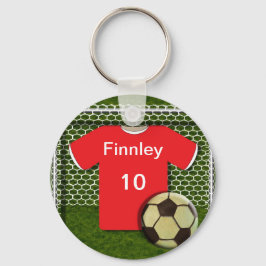 Personlig Fotboll - temat nyckelkedja Nyckelring