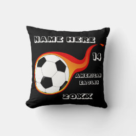 Personlig Fotbollar med spelarens Namn Kudde