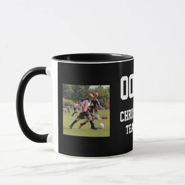 Personlig Fotbolls barn Mugg (Vänster)