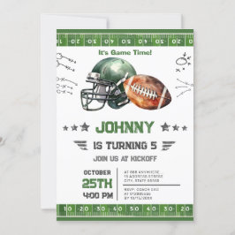 Personlig fotbollsdag inbjudningar