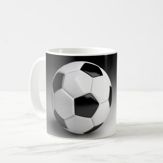 Personlig fotbollsformad kaffemugg (Framsida vänster)
