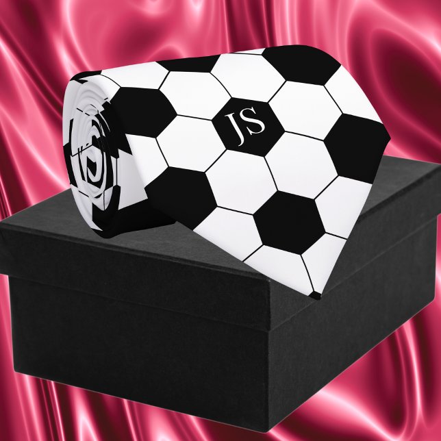Personlig Fotbollsmonogram Slips (Personalized Soccer Ball Monogram Neck Tie)