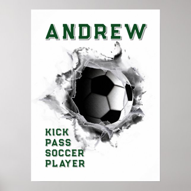 Personlig fotbollsposter poster (Framsidan)