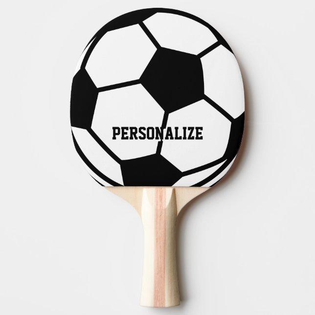 Personlig fotbollsprintad pingisracket (Framsidan)