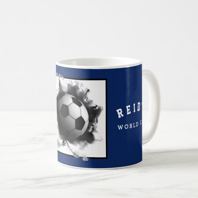 Personlig fotbollssamlarobjekt kaffemugg (Framsida höger)