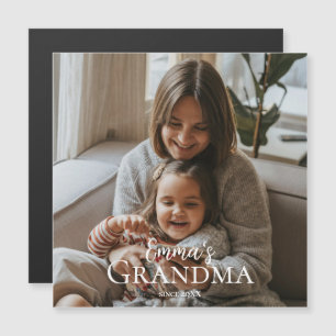 Personlig foto & anpassad text Mormor sedan - 