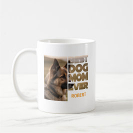 Personlig foto Bästa hundmamma någonsin Kaffemugg
