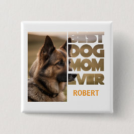 Personlig foto Bästa hundmamma någonsin Knapp