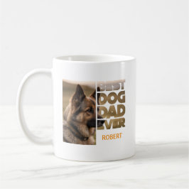 Personlig foto Bästa hundpappa någonsin Kaffemugg