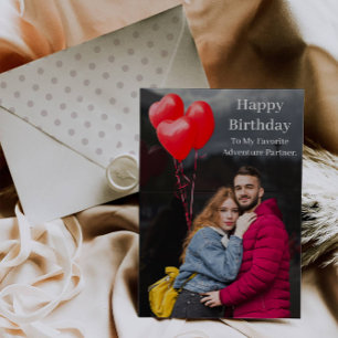 Personlig Foto Birthday Card Kort