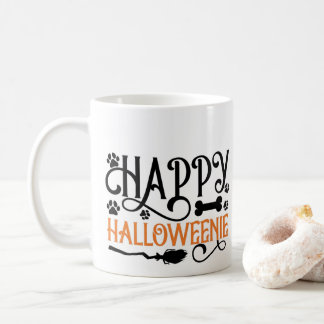 Personlig foto Dachshund Halloween Hund Kaffemugg