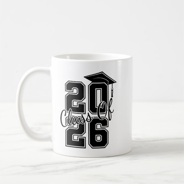 Personlig foto för examenklass 2025 kaffemugg (Vänster)