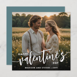 Personlig Foto Glad Alla Hjärtans Dag Elegant Kort