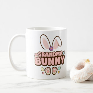 Personlig Foto "Grandma Bunny" Påsk kaffe Kaffemugg