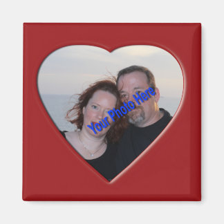 Personlig Foto Hjärtformade Magnet