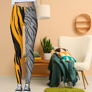 Personlig Foto Leopard Vild katt Mönster Animal Leggings