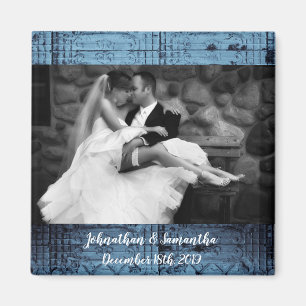 Personlig Foto Magnet Rustic Tin Panel-tak