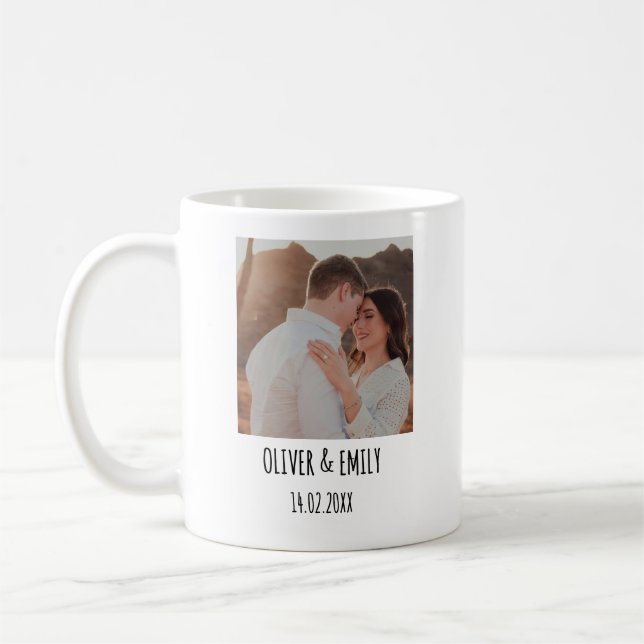 Personlig foto med text | Anpassad bildpresent Kaffemugg (Vänster)