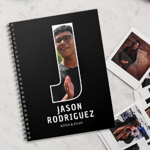 Personlig foto monogram anteckningsbok