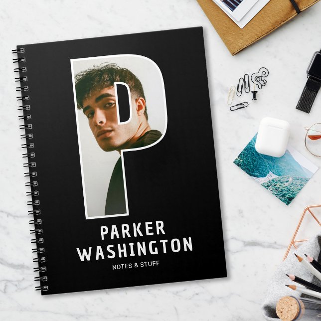Personlig foto monogram anteckningsbok (Skapare uppladdad)