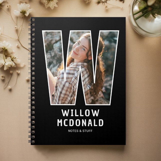 Personlig foto monogram anteckningsbok (Skapare uppladdad)