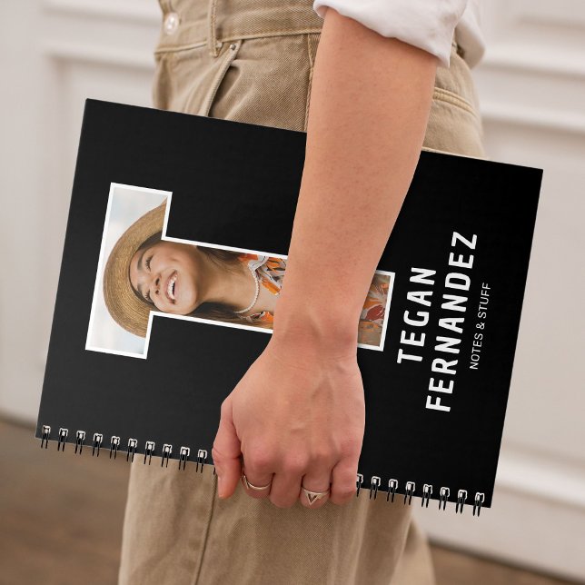 Personlig foto monogram anteckningsbok (Skapare uppladdad)