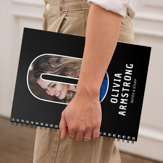 Personlig foto monogram anteckningsbok (Skapare uppladdad)