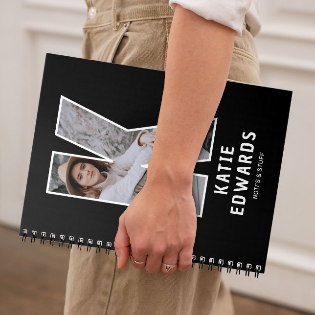 Personlig foto monogram anteckningsbok (Skapare uppladdad)