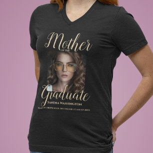 Personlig foto mor till examenstudenten t shirt