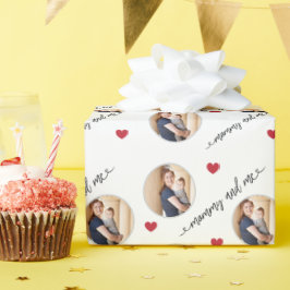 Personlig Foto Morsdagspresent Förpackning Presentpapper
