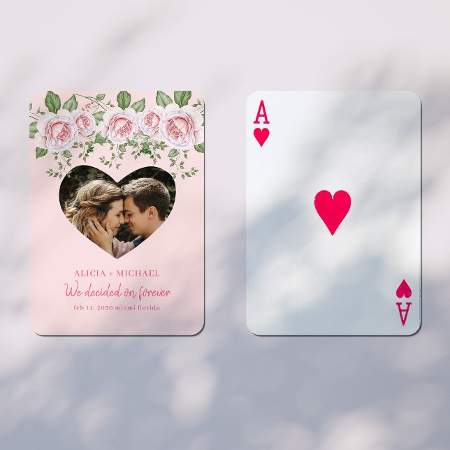 Personlig foto namn nylweare kärlek hjärta casinokort (Skapare uppladdad)